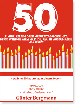 Kerzen, rot, Geburtstag