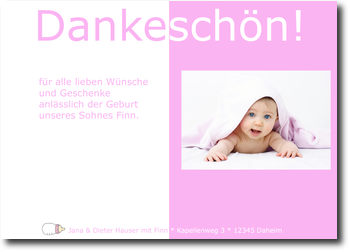 Babyflasche, pink