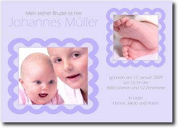 Rahmen, liebevoll, hellblau
