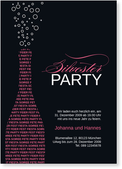 Champagner, Sekt, Flasche, schwarz, lila