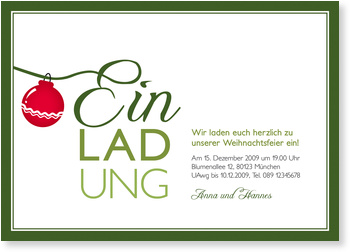 gr�n, Rahmen, Christbaumkugel, rot