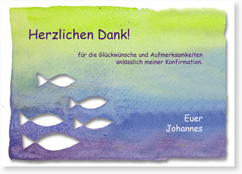 Danke, Konfirmationsgaben, Jungen
