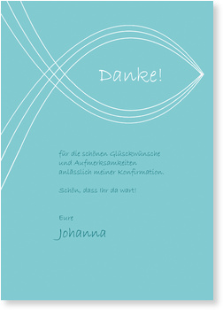 Danke, Fisch, t�rkis