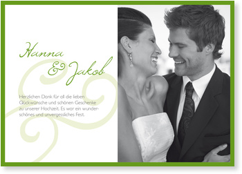 Danke, Hochzeit, bambus
