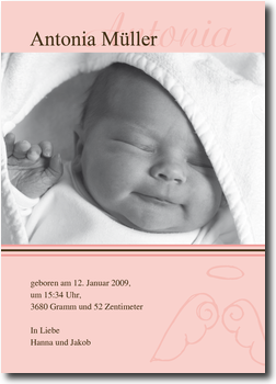 Engel, rosa, stilvoll