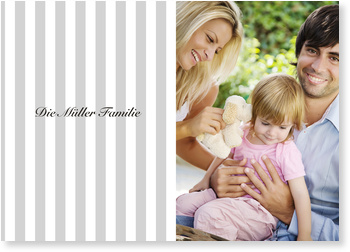 Familie, gestreift, grau