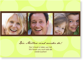 Familie, Kreise, gelb 