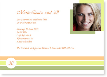 Geburtstag, 30, elegant