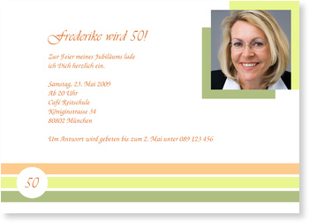 Geburtstag, 50, stilecht
