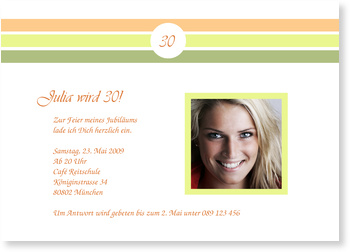 Geburtstag, 30, stilecht 