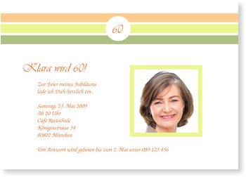 Geburtstag, 60, modern