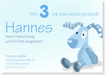 Schnuffelhund, blau
