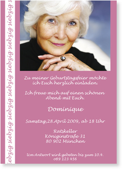 Geburtstag, 70, lavendel
