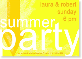 Sommerparty, gelb