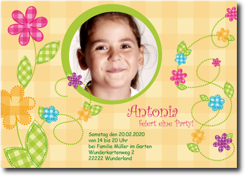 Bl�mchen, kariert, M�dchen