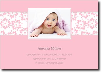 Bl�mchen, rosa, elegant