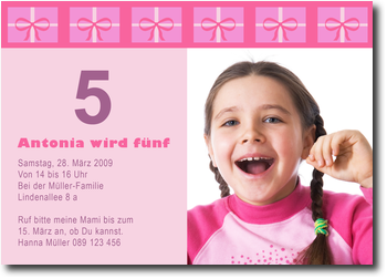Geschenk, pink stilvoll