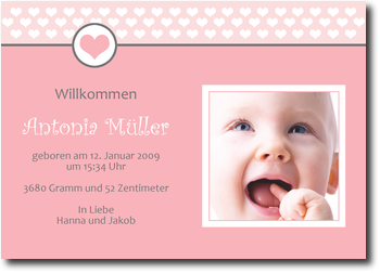 Herzchen, rosa, geschmackvoll