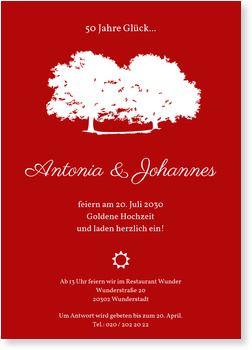 50 Jahre, Gl�ck, Eiche