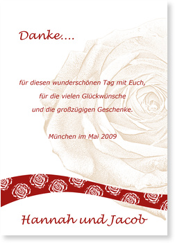 Danke, Rosen, modern