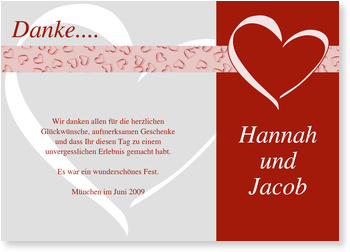 Danke, Herzen, modern
