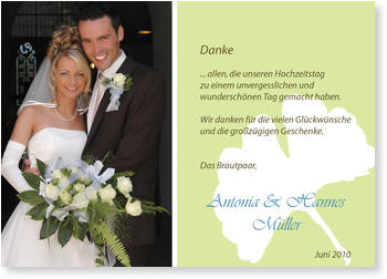 hellgr�n, Ginkoblatt, Danksagung, Hochzeit