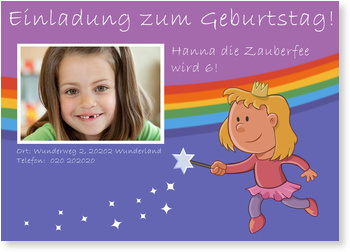 Kindergeburtstag, Zauberfee, Regenbogen, M�dchen