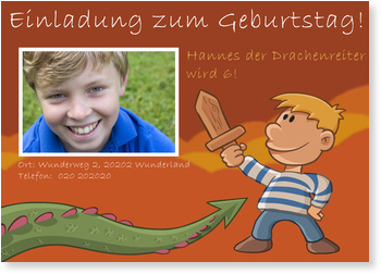 Kindergeburtstag, Jungen, Drachenreiter, Drachent�ter