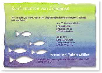 Konfirmation, christlich, farbenfroh