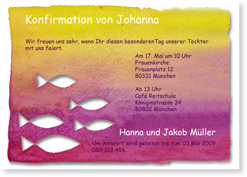 Konfirmation, christlich, farbenfroh