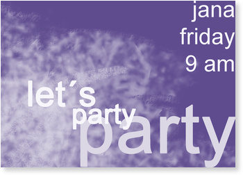 Party, lila