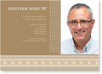 Geburtstag, 50, klassisch