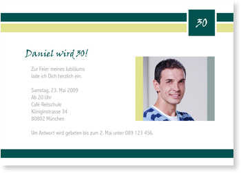 Geburtstag, 30, geschmackvoll