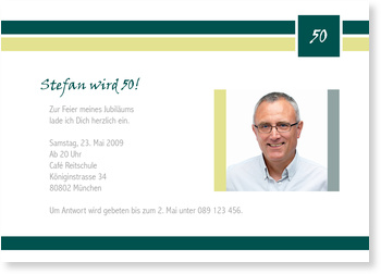 Geburtstag, 50, elegant