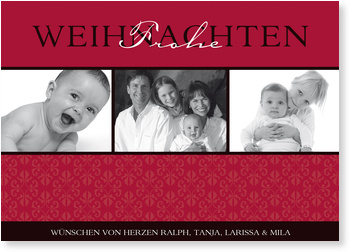 Weihnachtsornament, Bordeauxrot
