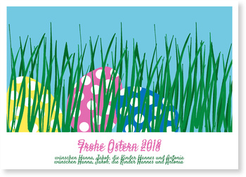 Ostern, Gras, bunt, Ostereier
