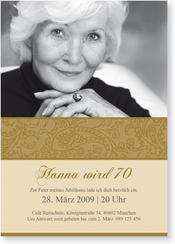 Gold, Geburtstag, Einladung