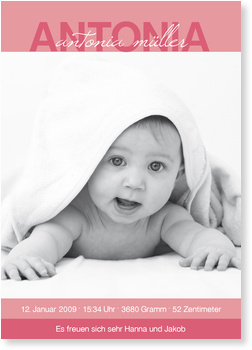 Plakat, M�dchen, pink