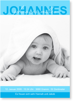 Plakat, Jungen, blau