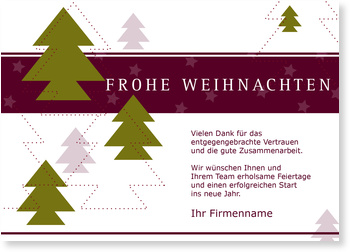 Weihnachtsb�ume, Sterne, violett