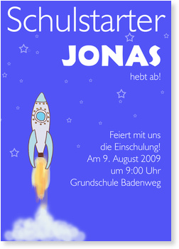 Einschulung, Astronaut, Schulstarter
