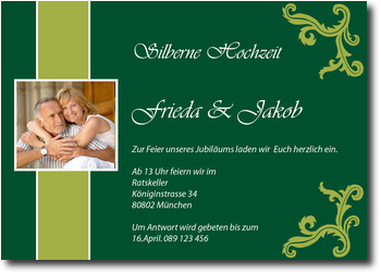 Ornamente, gr�n, klassisch