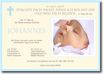 Taufe, hellblau,  stilvoll