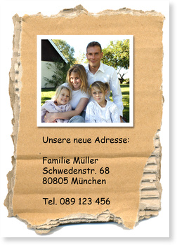 Unzug, Haus, bunt