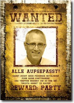 50. Geburtstag, wanted