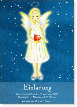 engel, blau, sterne