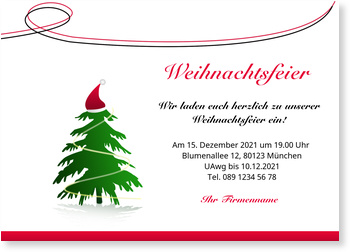 Weihnachtsbaum, M�tze, witzig, rot, gr�n