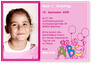 EInschulung, Buchstaben-M�nnchen, pink