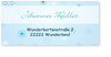 Aufkleber, Blumen, Jungen, hellblau