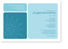Jugendweihe, blau, Stern, Einladung